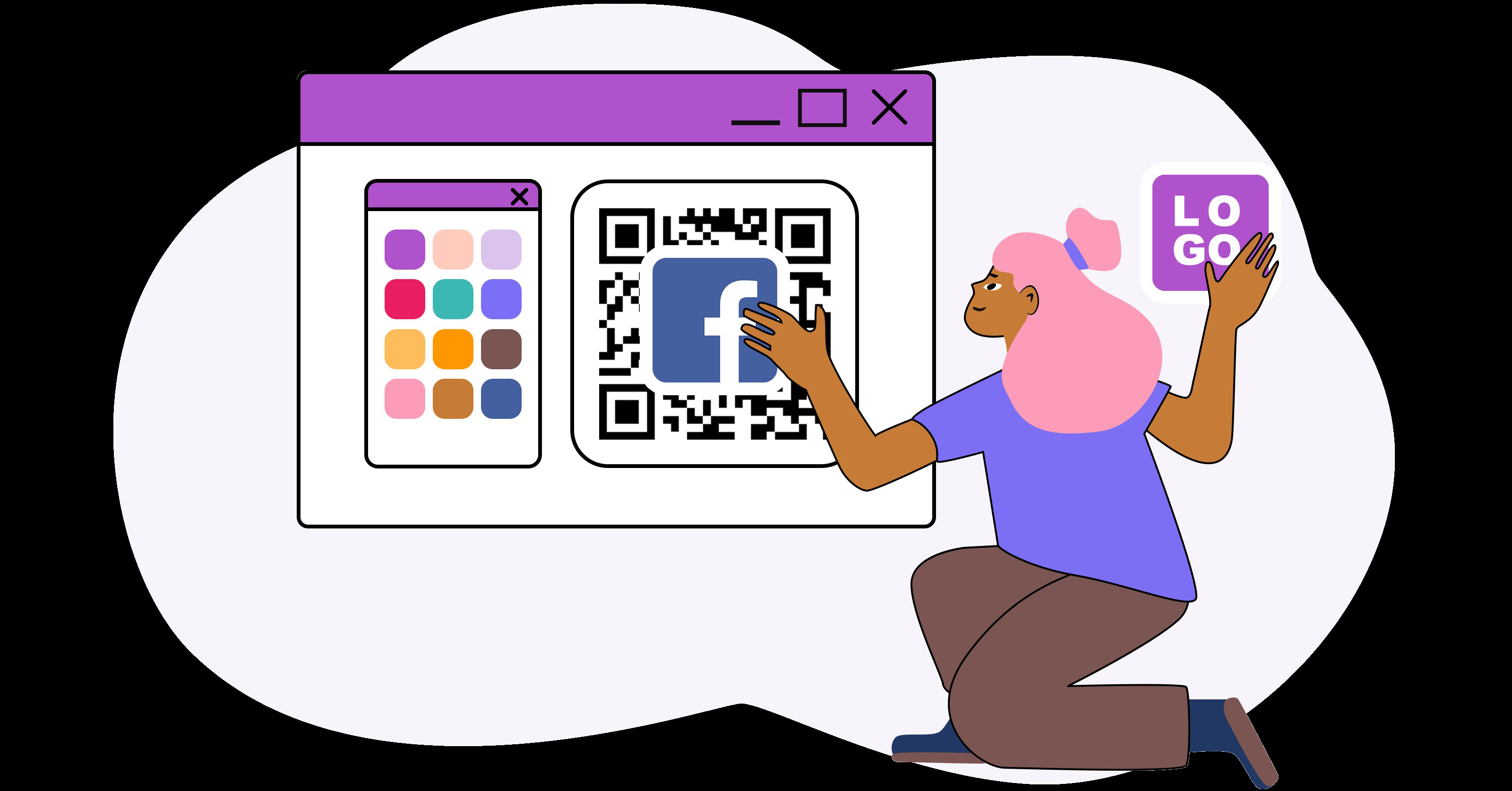 Simple Method to Convert a Facebook Link to a QR Code